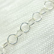 925 Sterling Silver Twisted Round Link Chain.